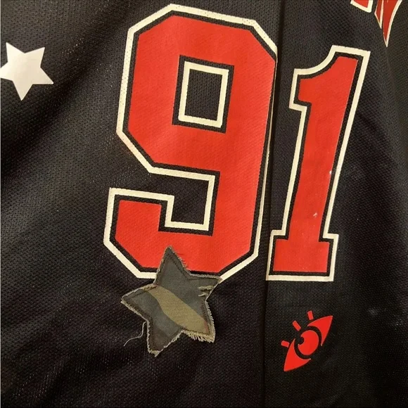 Gxfr x rebirth Champion Bulls 91 Black Jersey - Picture 3 of 5